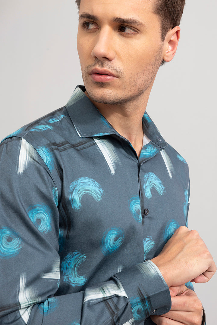 Swirl Blue Shirt