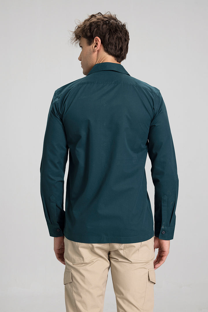 Caribbean Collar Green Shirt