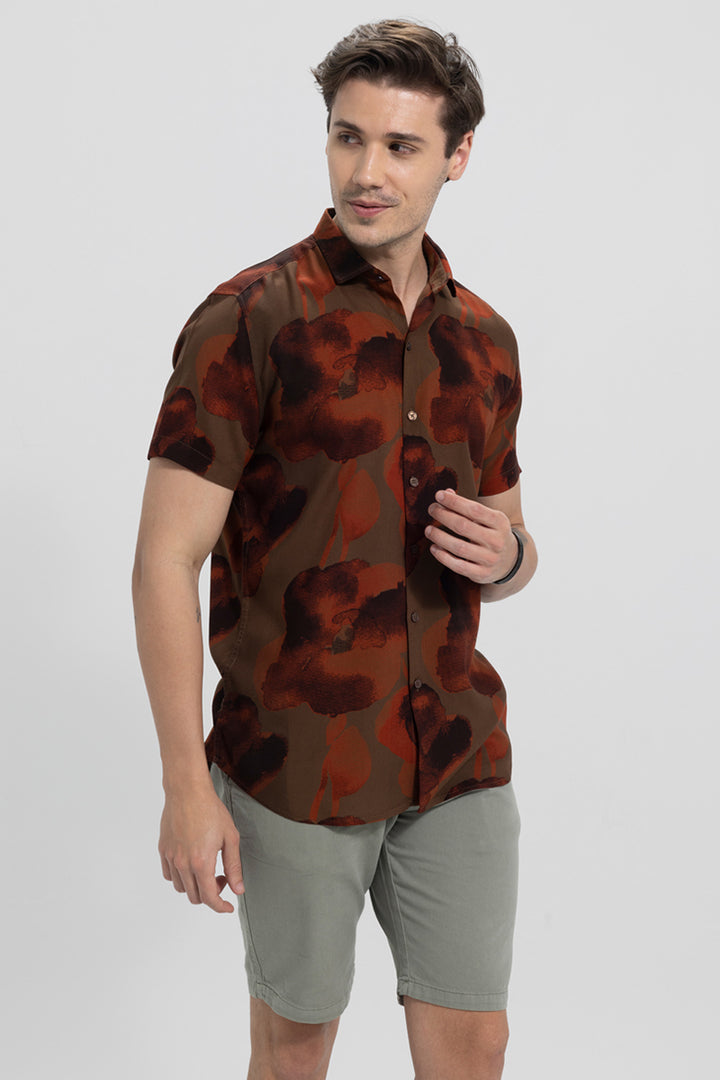 Summer String Brown Shirt