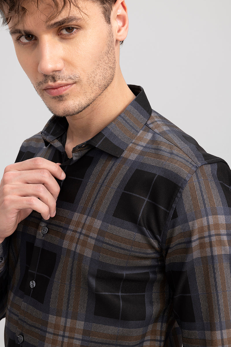 Black Checkered Towel T-Shirt - GBNY