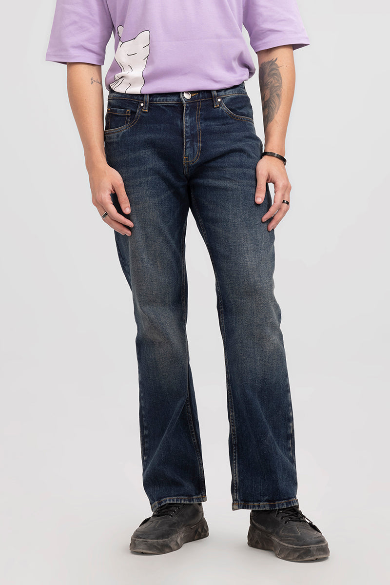 Atavistic Grunge Blue Bootcut