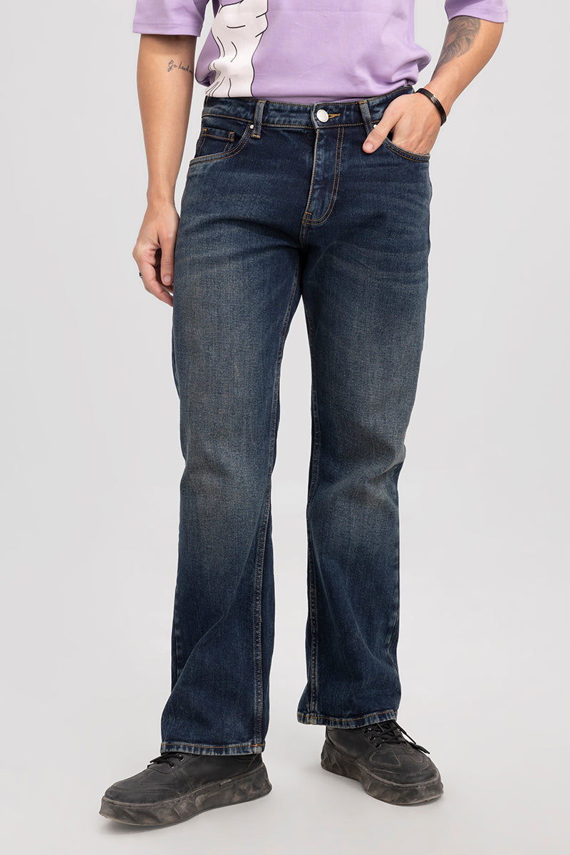 Atavistic Grunge Blue Bootcut