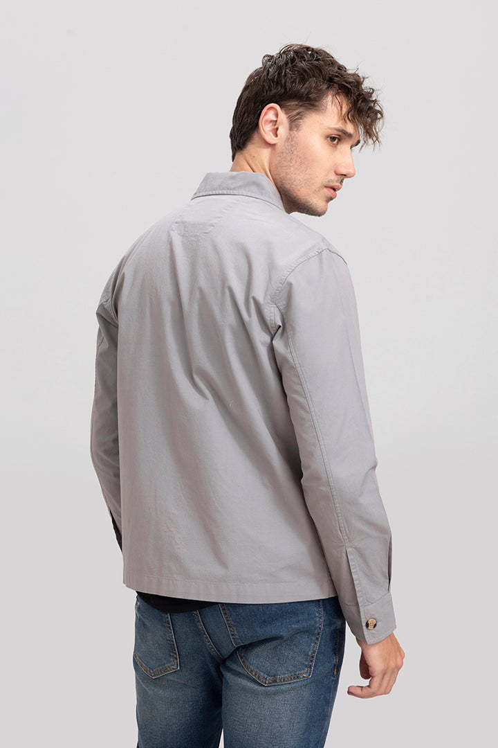 Overflap Grey Overshirt