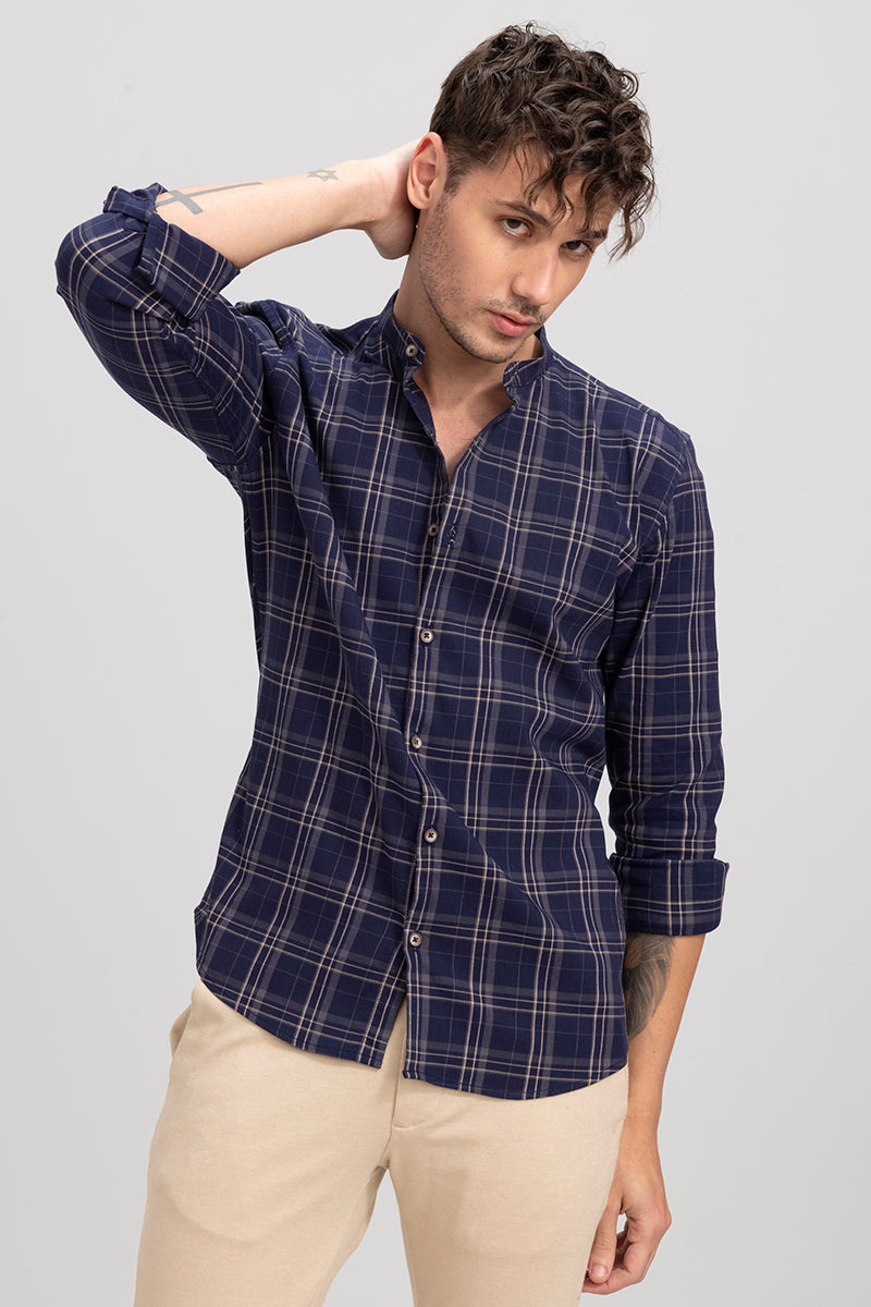 Royal Tartan Blue Shirt