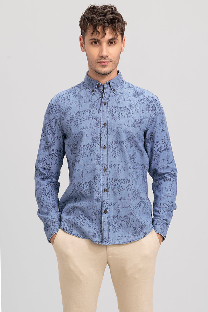 Pentagon Sky Blue Denim Shirt