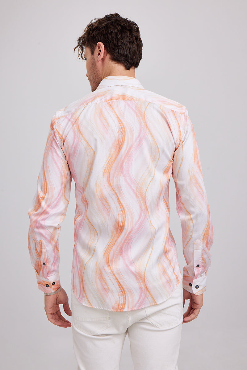 Curve Design White Shirt