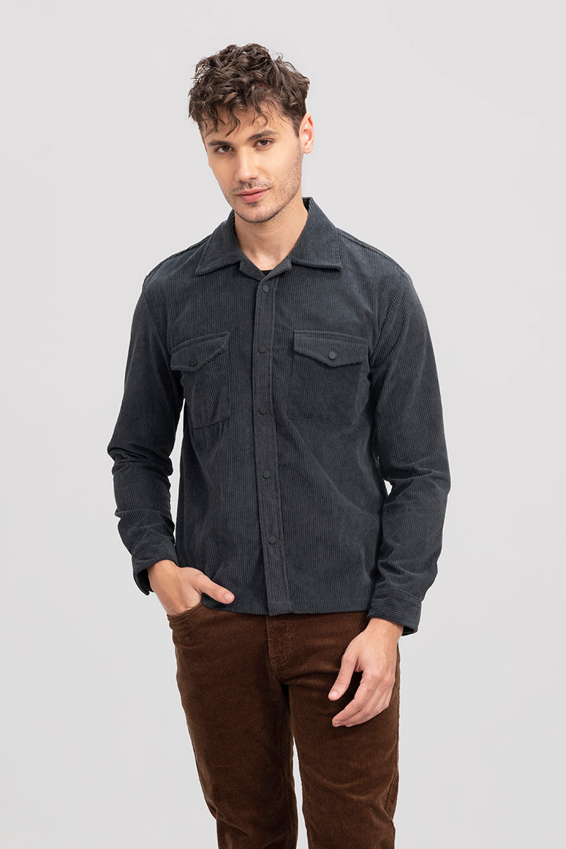 Artic Ash Grey Corduroy Overshirt