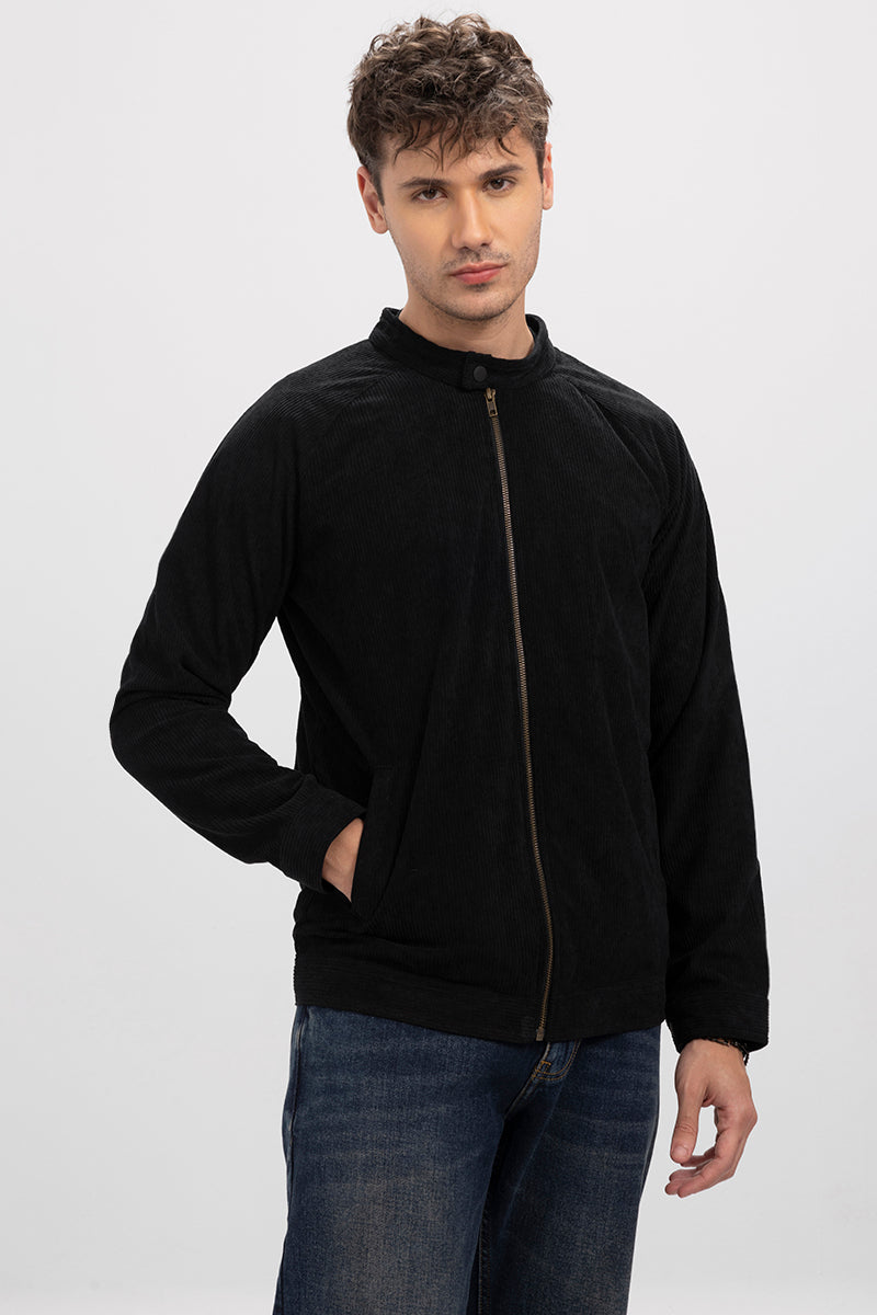 Corduroy jacket hot sale black mens