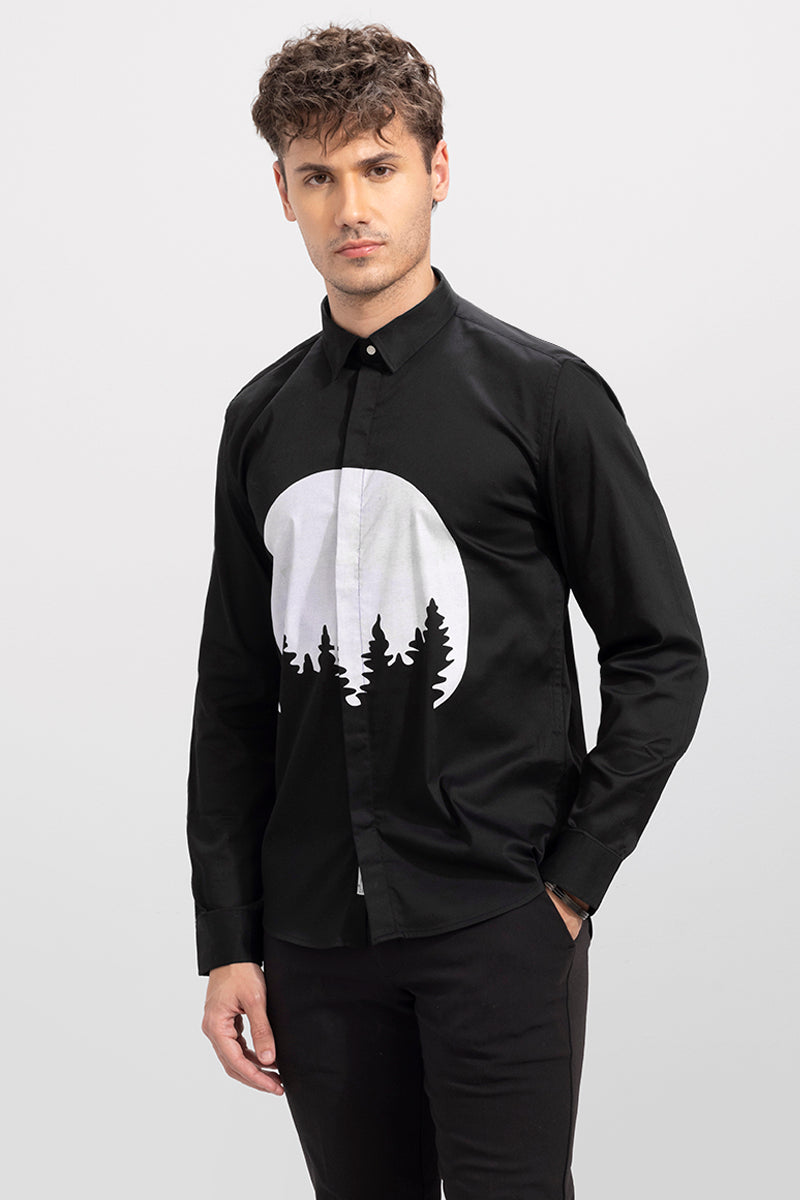 Chinese Forest Black Shirt