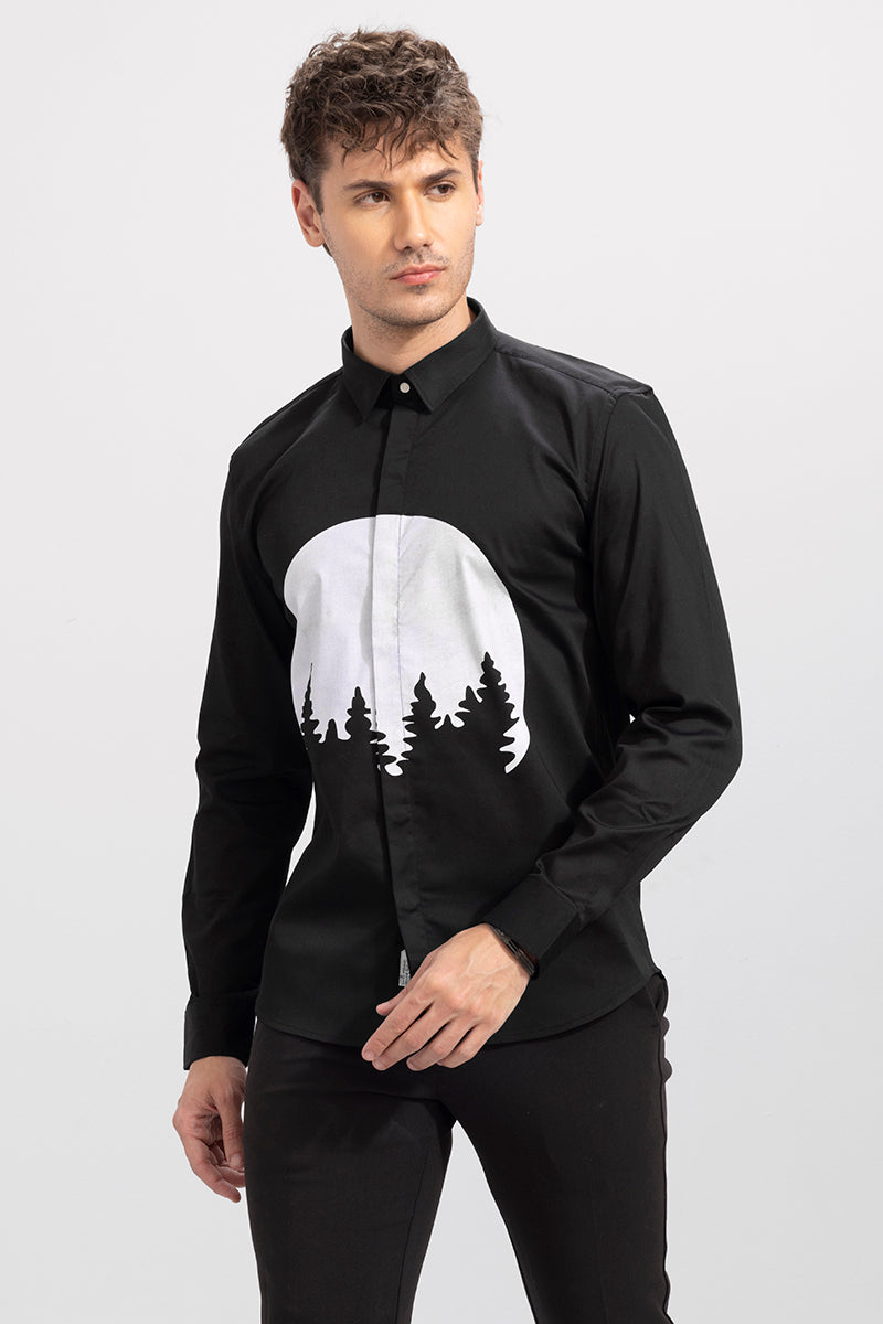 Chinese Forest Black Shirt