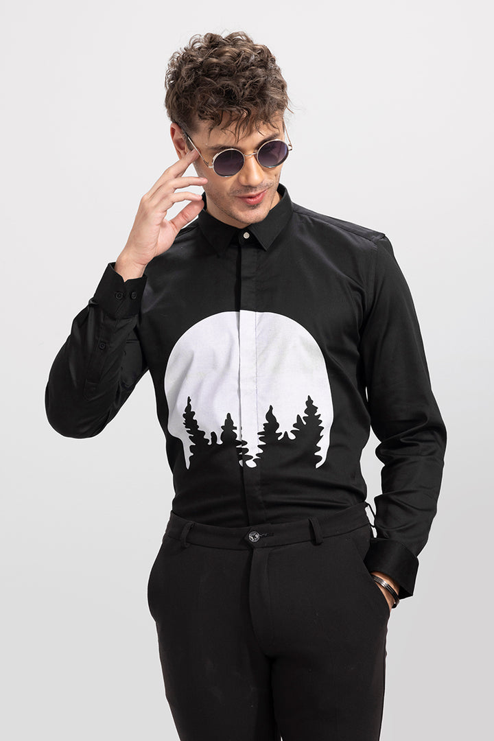 Chinese Forest Black Shirt