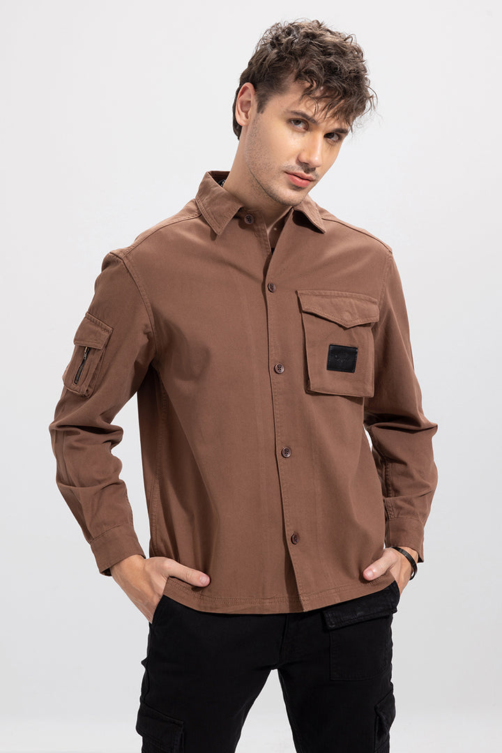 Roxie Brown Overshirt