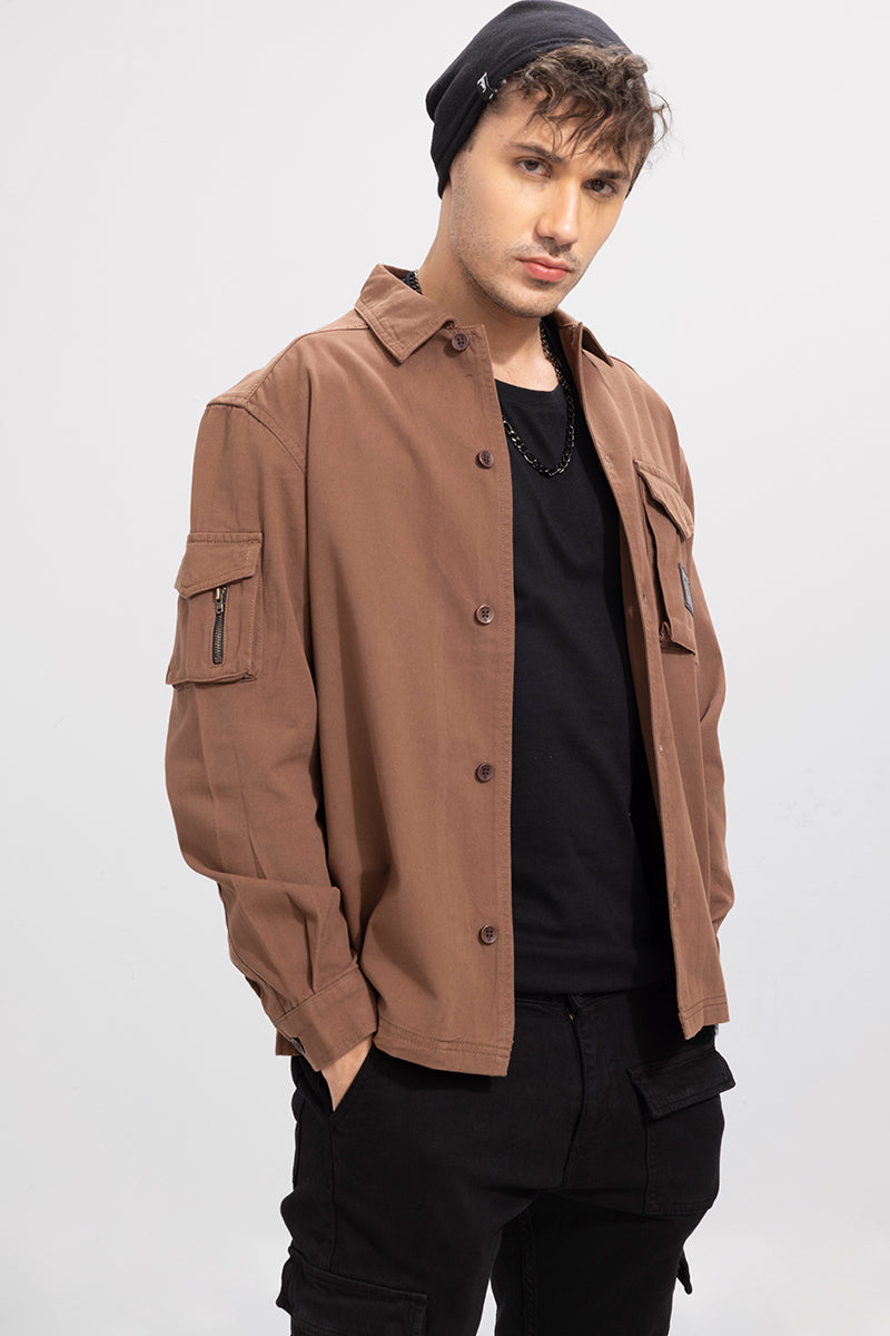 Roxie Brown Overshirt