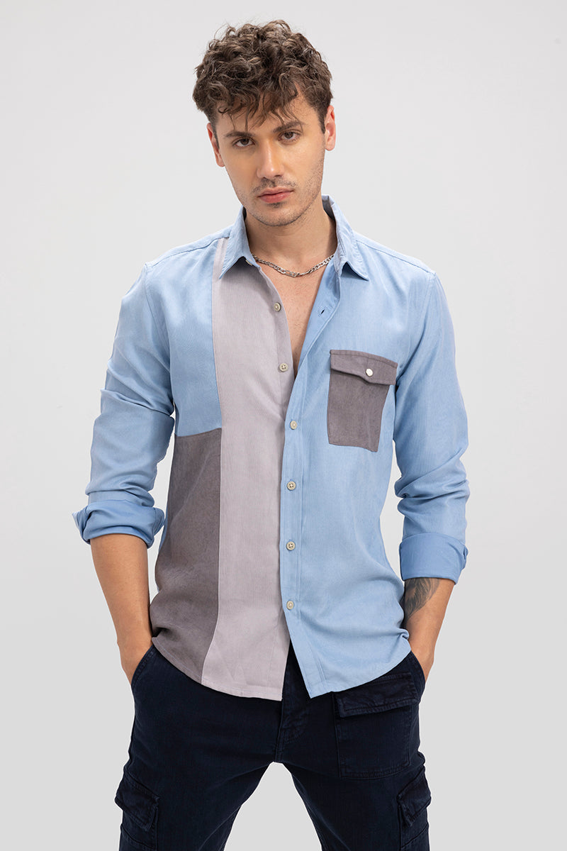 Stack Blue Cord Shirt