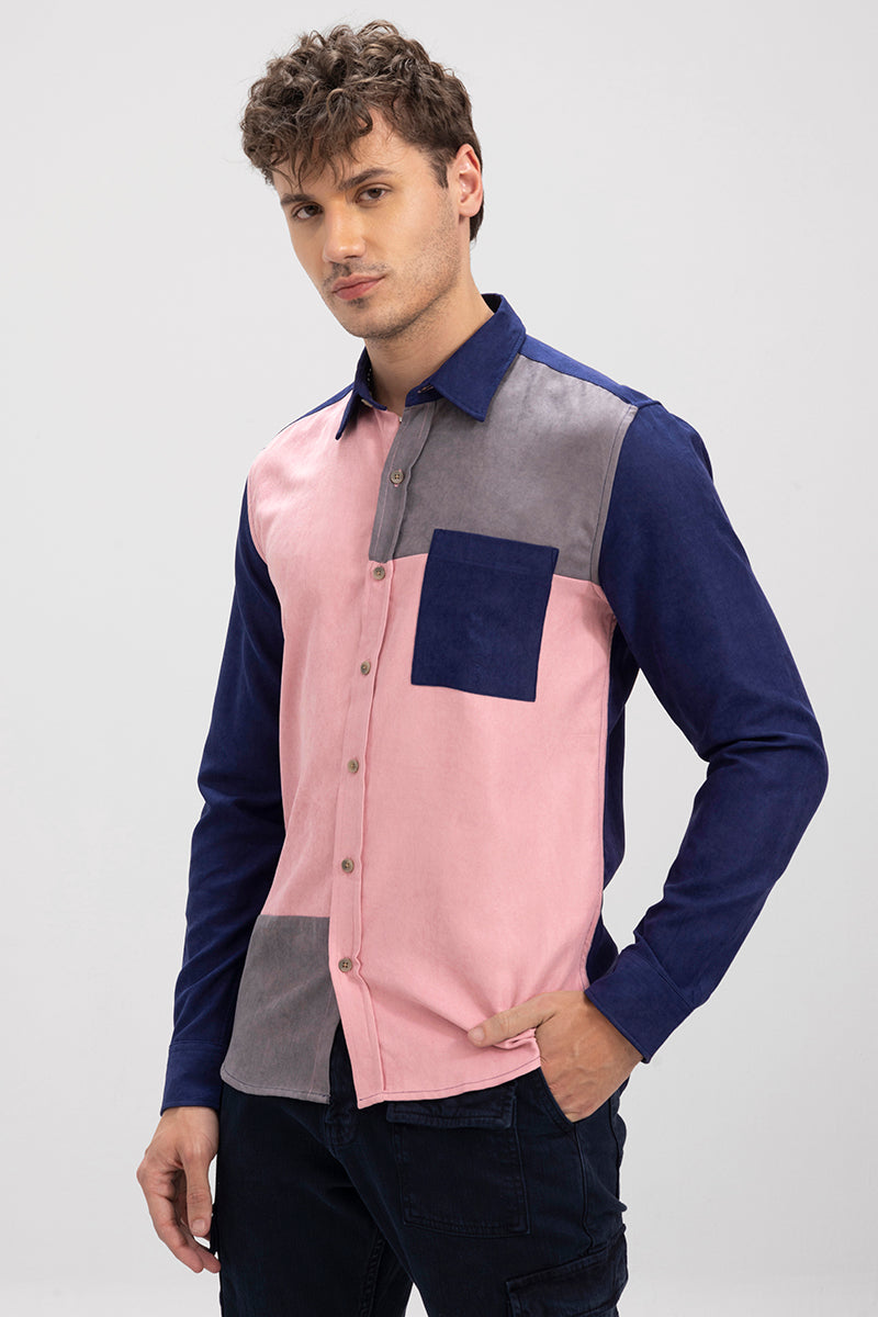 Twocut Pink Cord Shirt