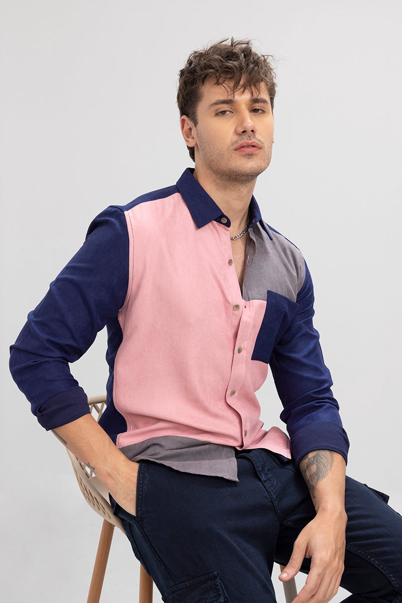 Twocut Pink Cord Shirt