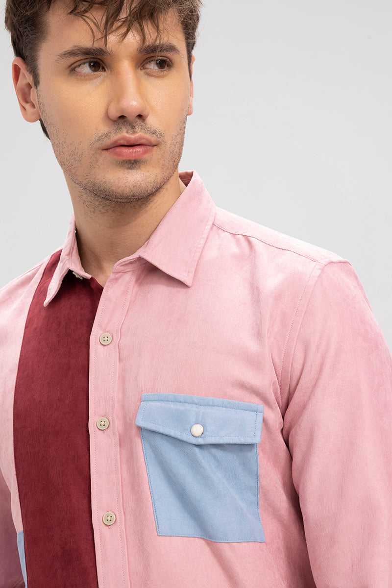 Stack Pink Cord Shirt