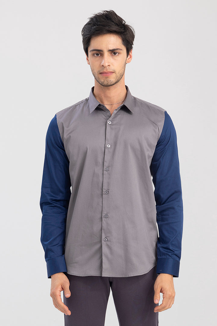 Centifo Grey Cut & Sew Shirt