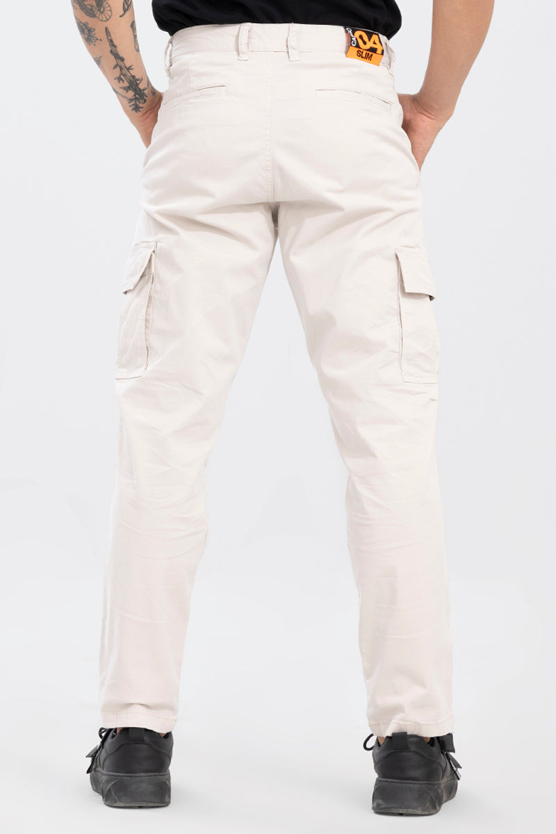 Whis Off-White Tapered Cargo Pant