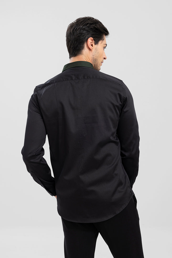 Centro Black Cut & Sew Shirt