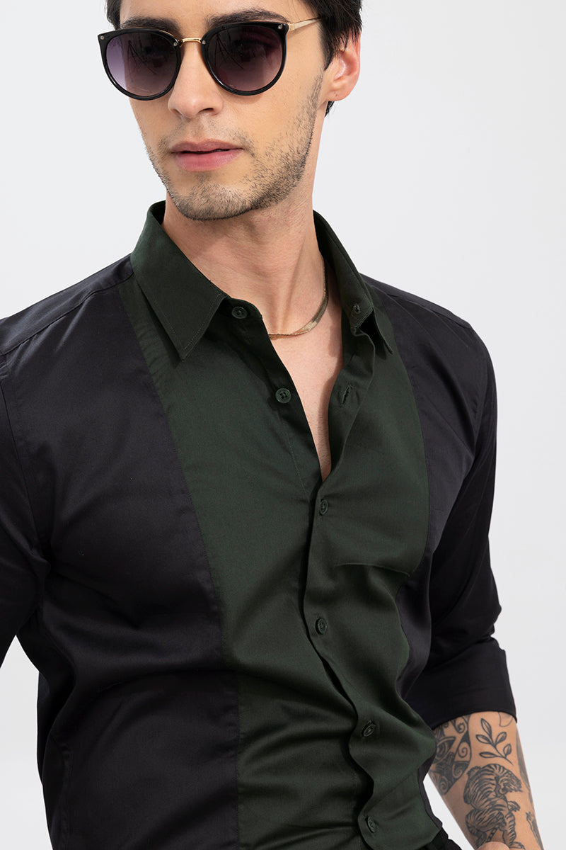 Centro Black Cut & Sew Shirt