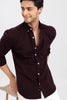 V Pocket Maroon Shirt