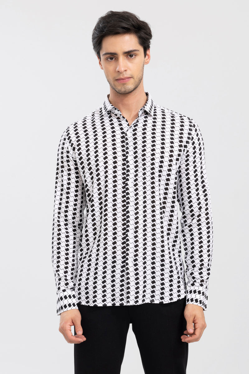 Zig Zag White Shirt