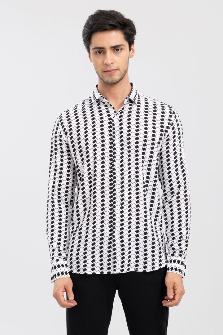 Zig Zag White Shirt