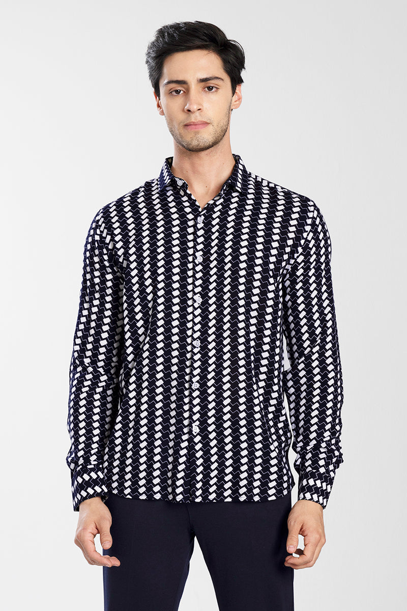 Zig Zag Navy Shirt