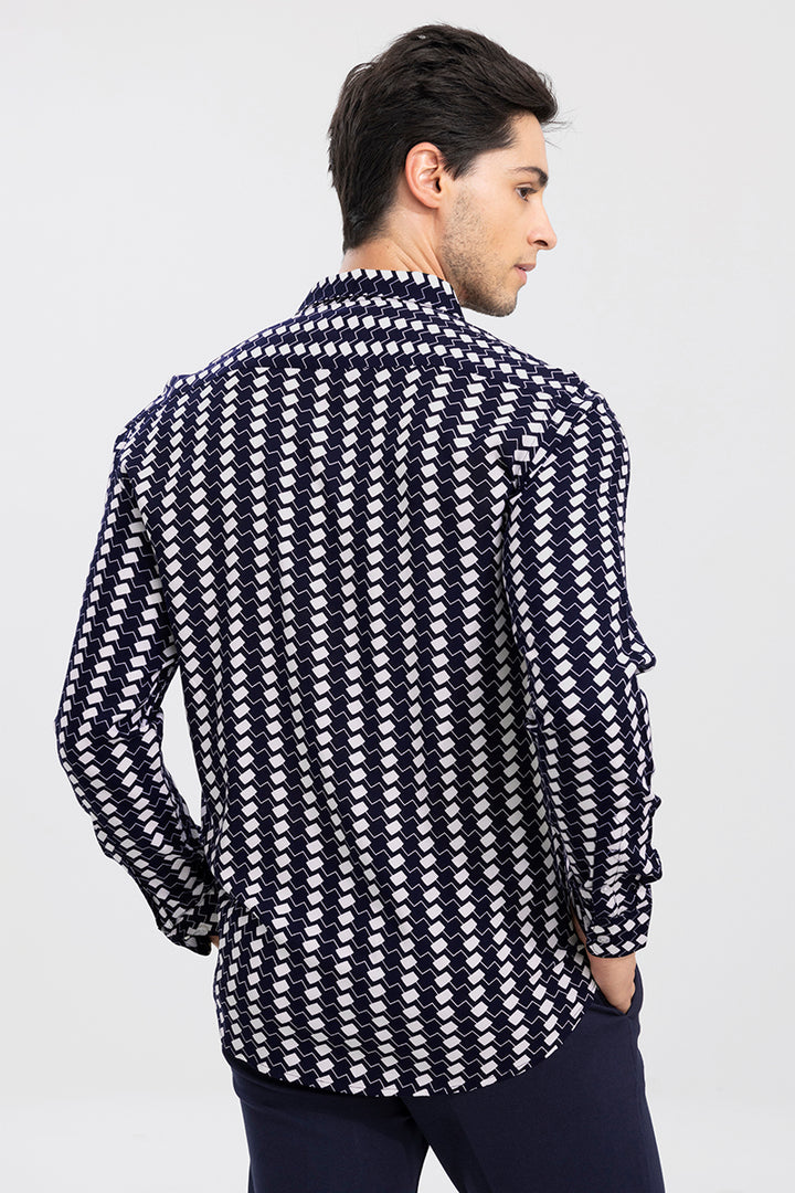 Zig Zag Navy Shirt