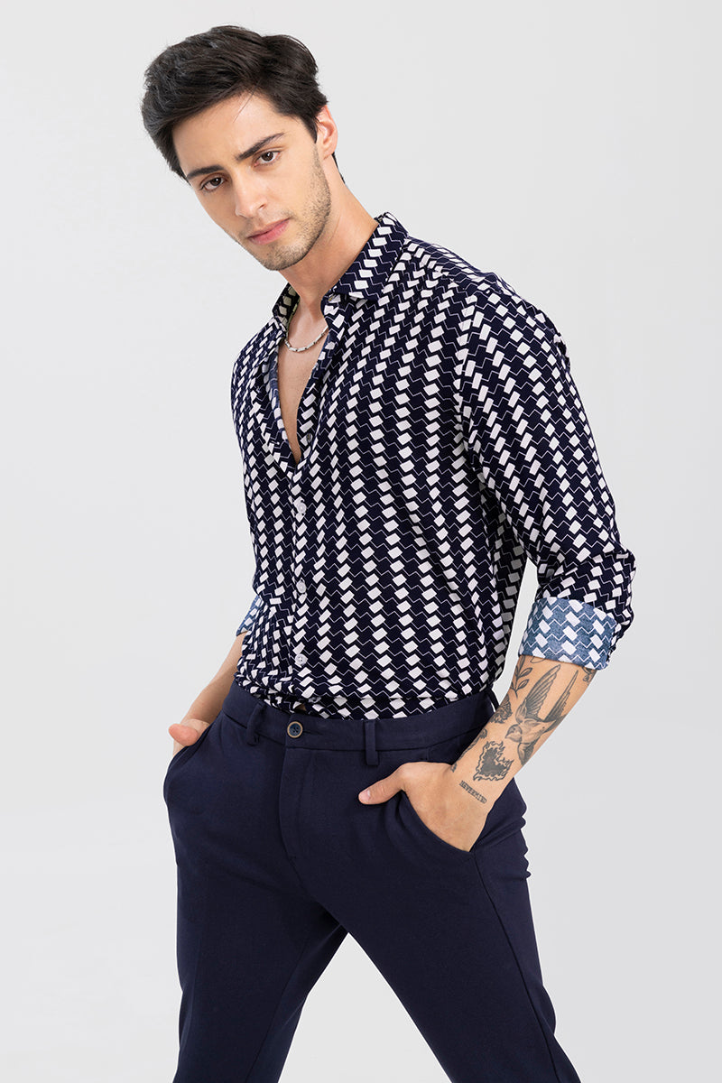 Zig Zag Navy Shirt