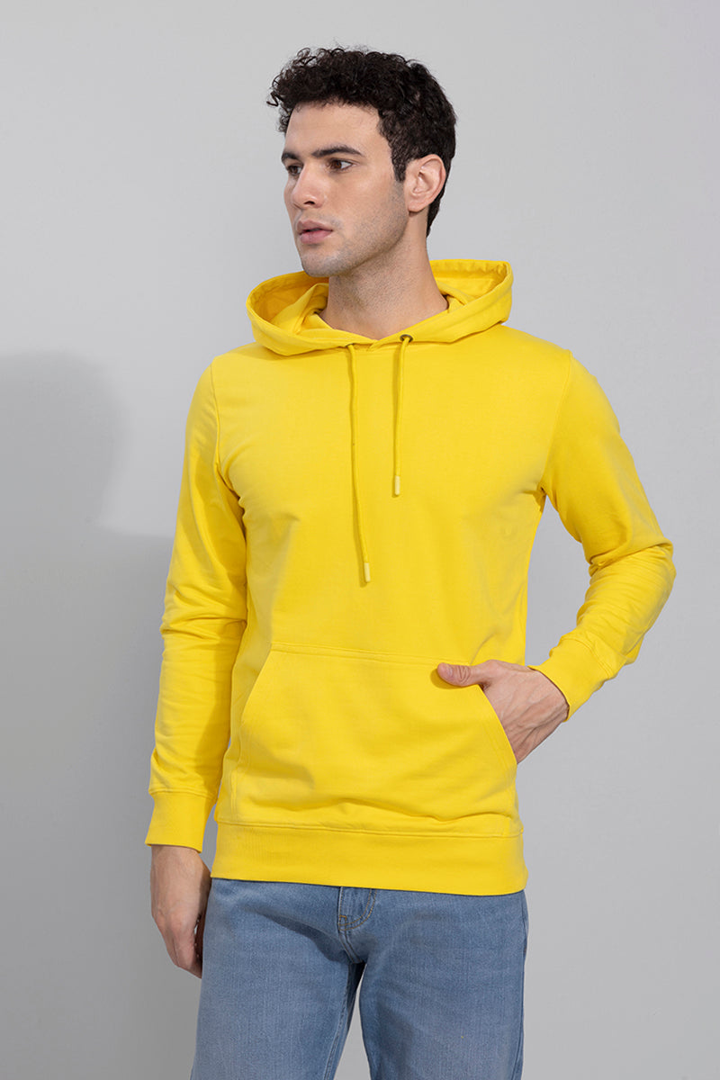 Solid Yellow Hoodie