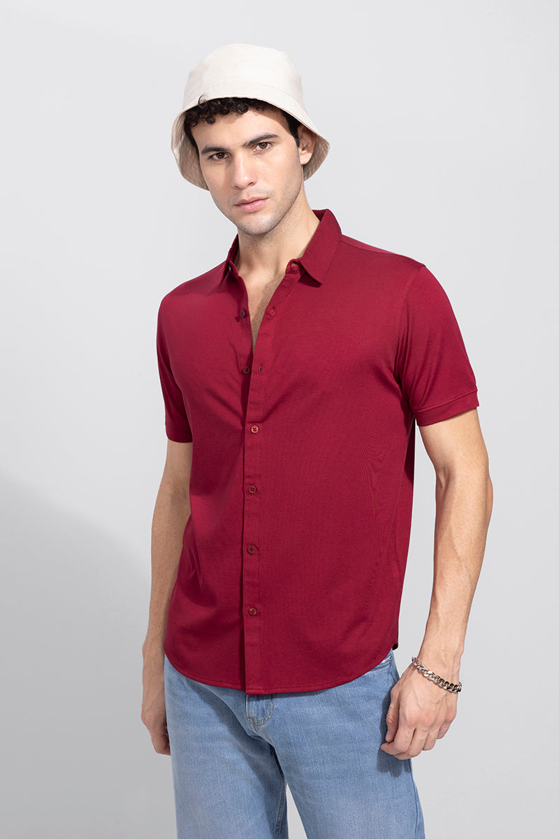 Maverick Berry Red Shirt