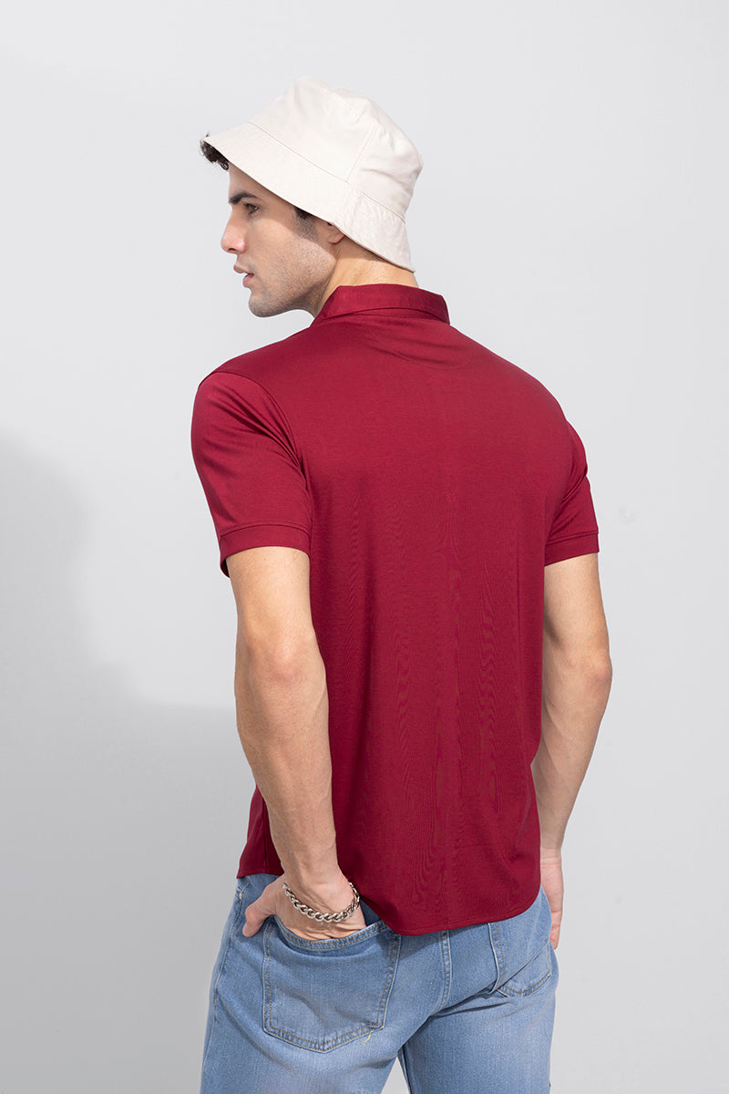 Maverick Berry Red Shirt