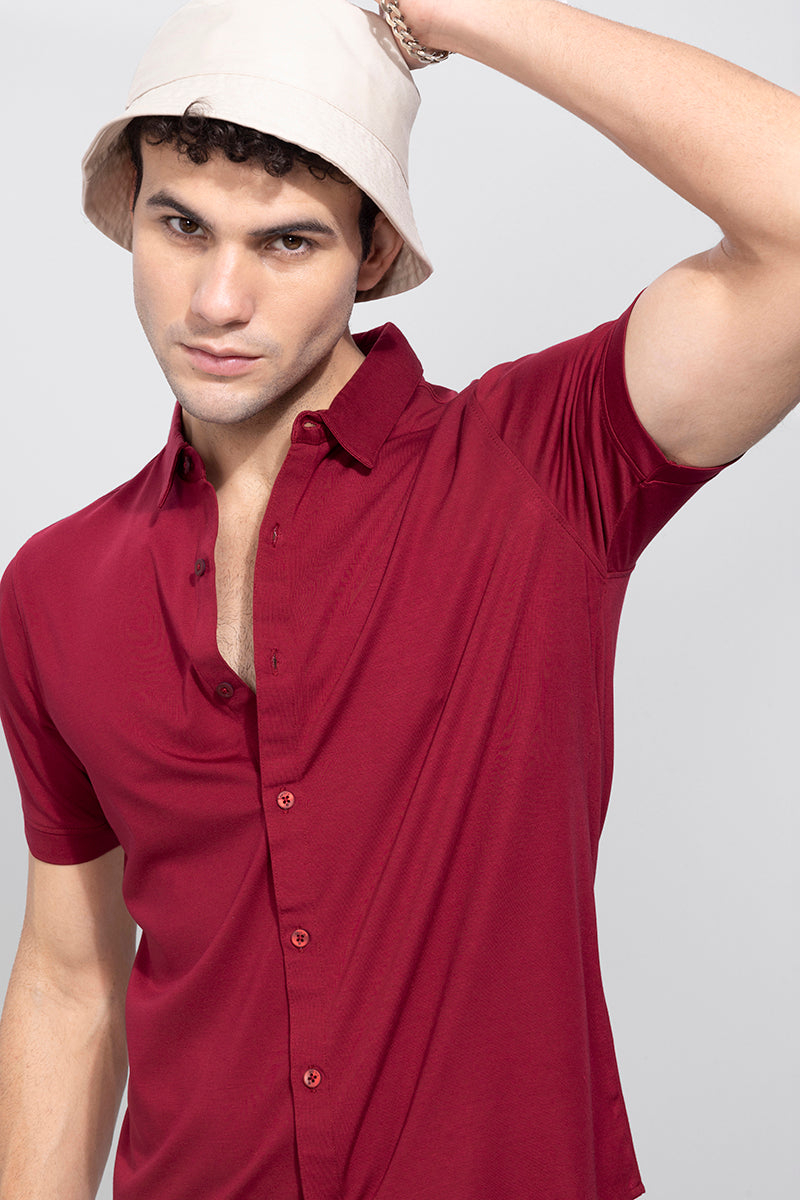 Maverick Berry Red Shirt