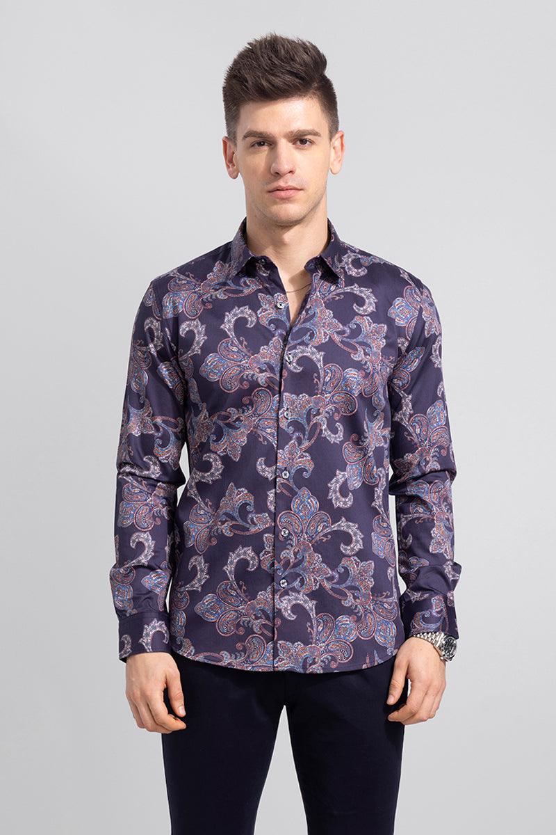 Elevated Paisley Navy Shirt