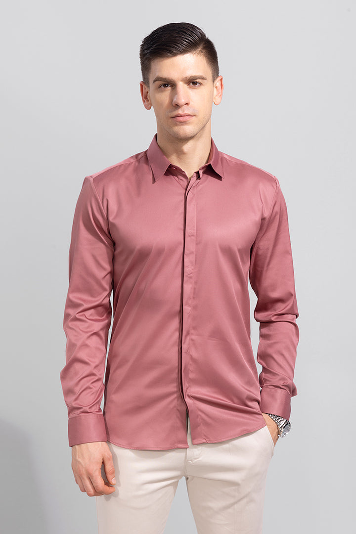 Satiny Peach Shirt