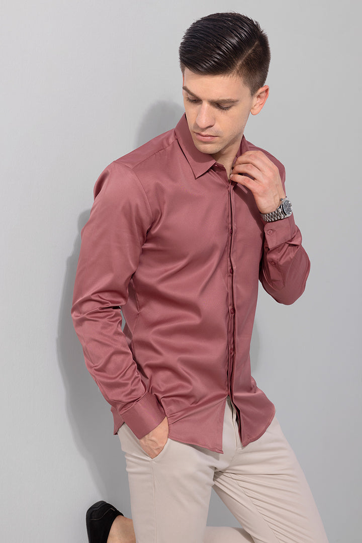 Satiny Peach Shirt