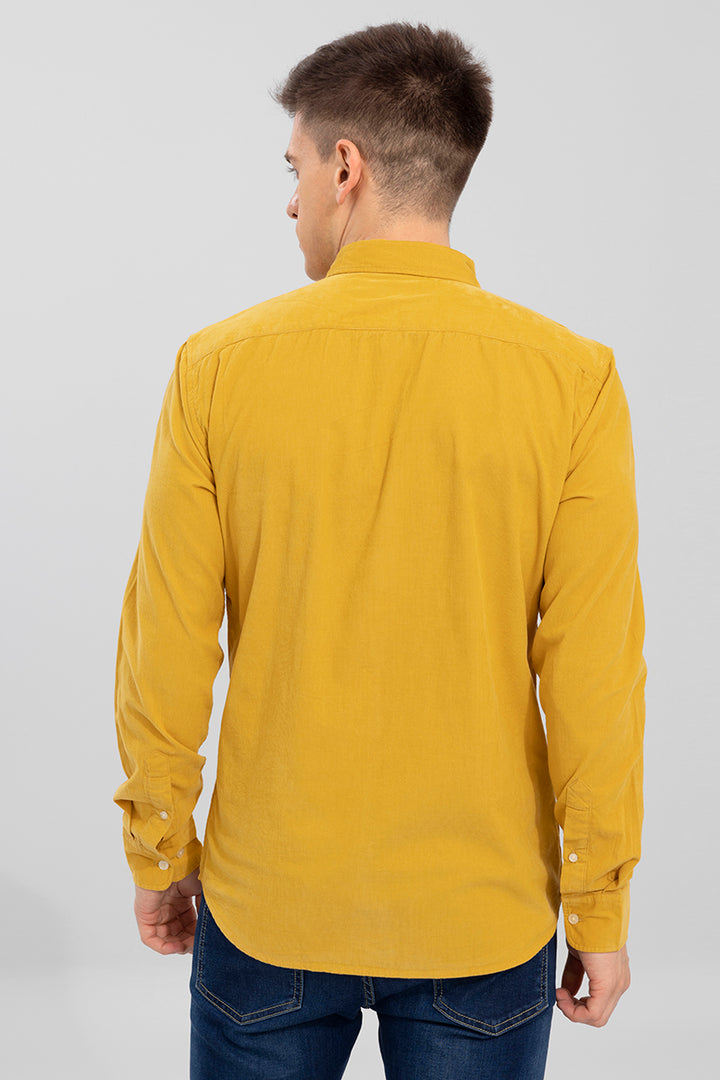 Velveteen Mustard Corduroy Shirt