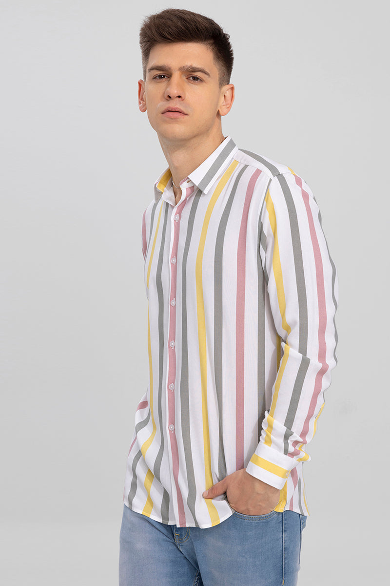 Band Stripe Yellow Shirt