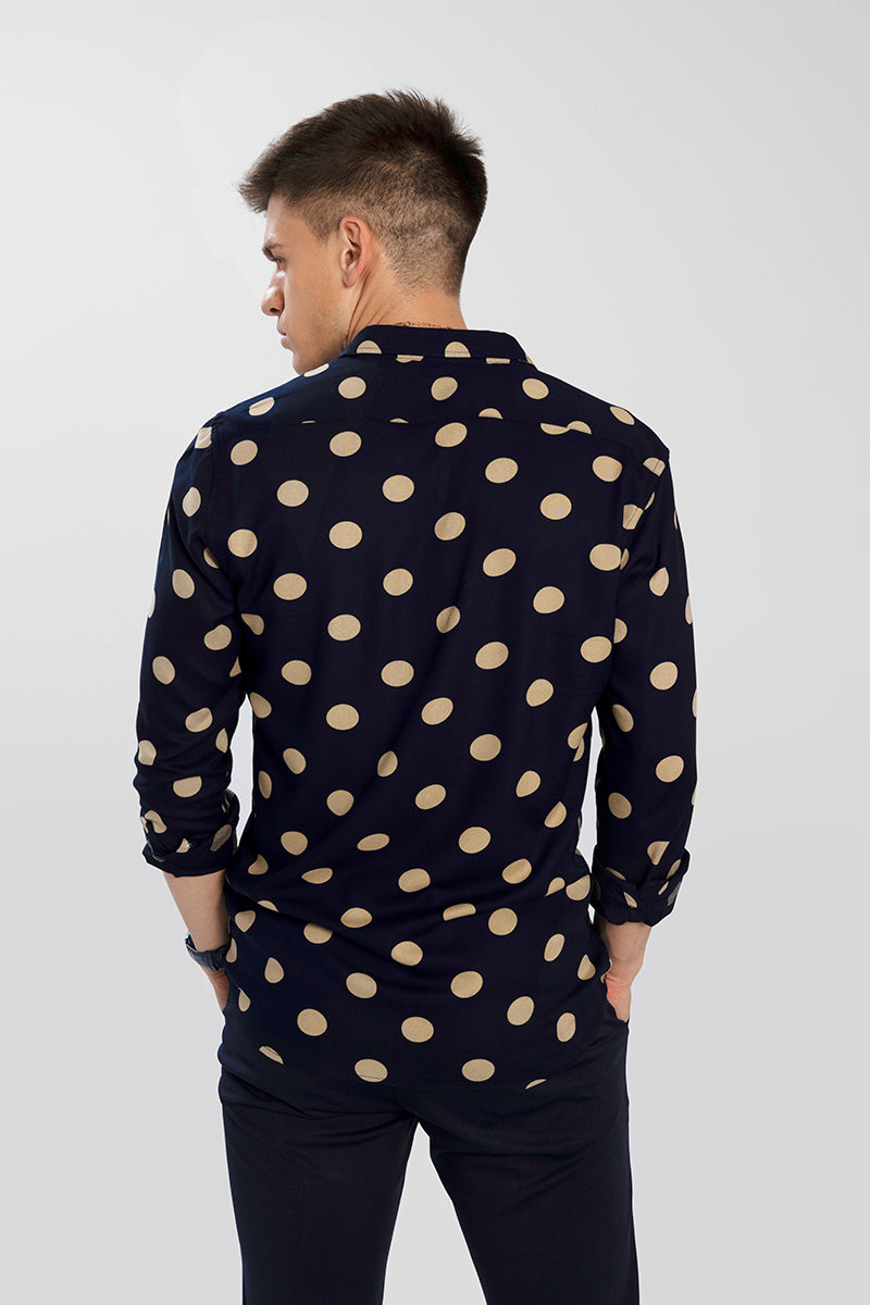 Mottle Navy Shirt