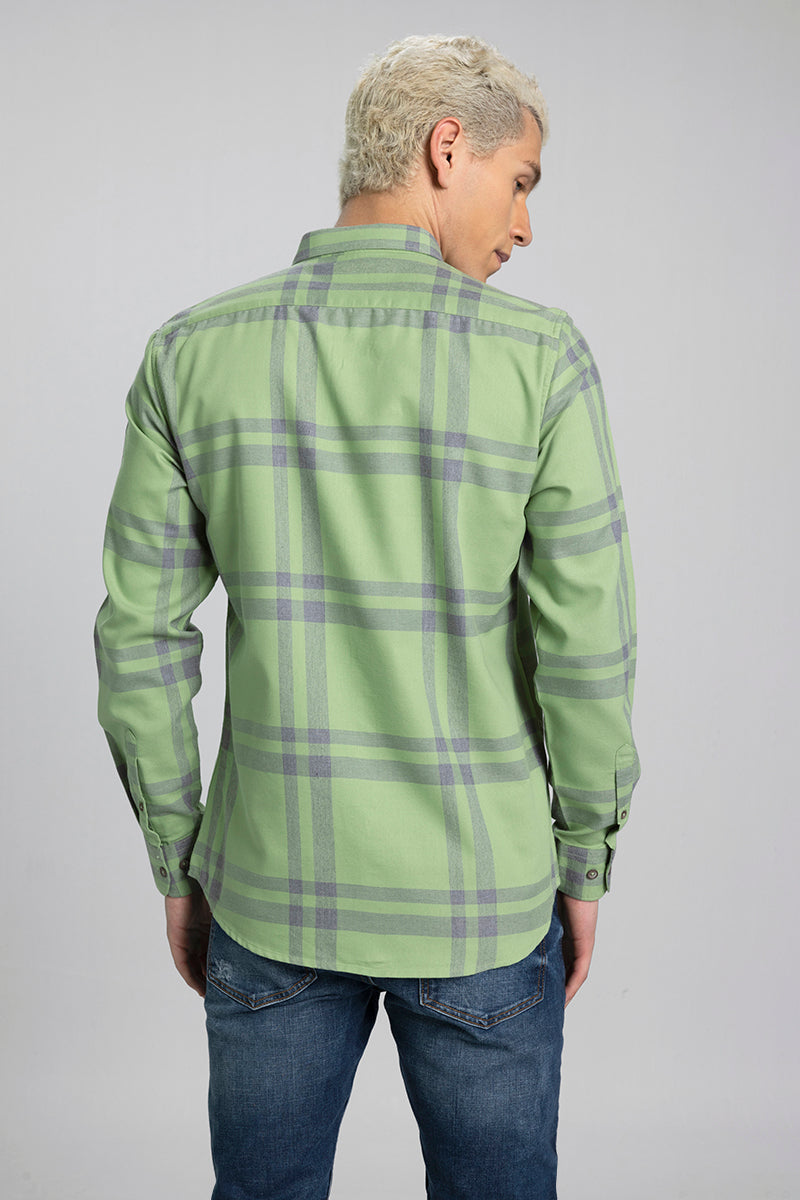 Cross Checks Green Shirt