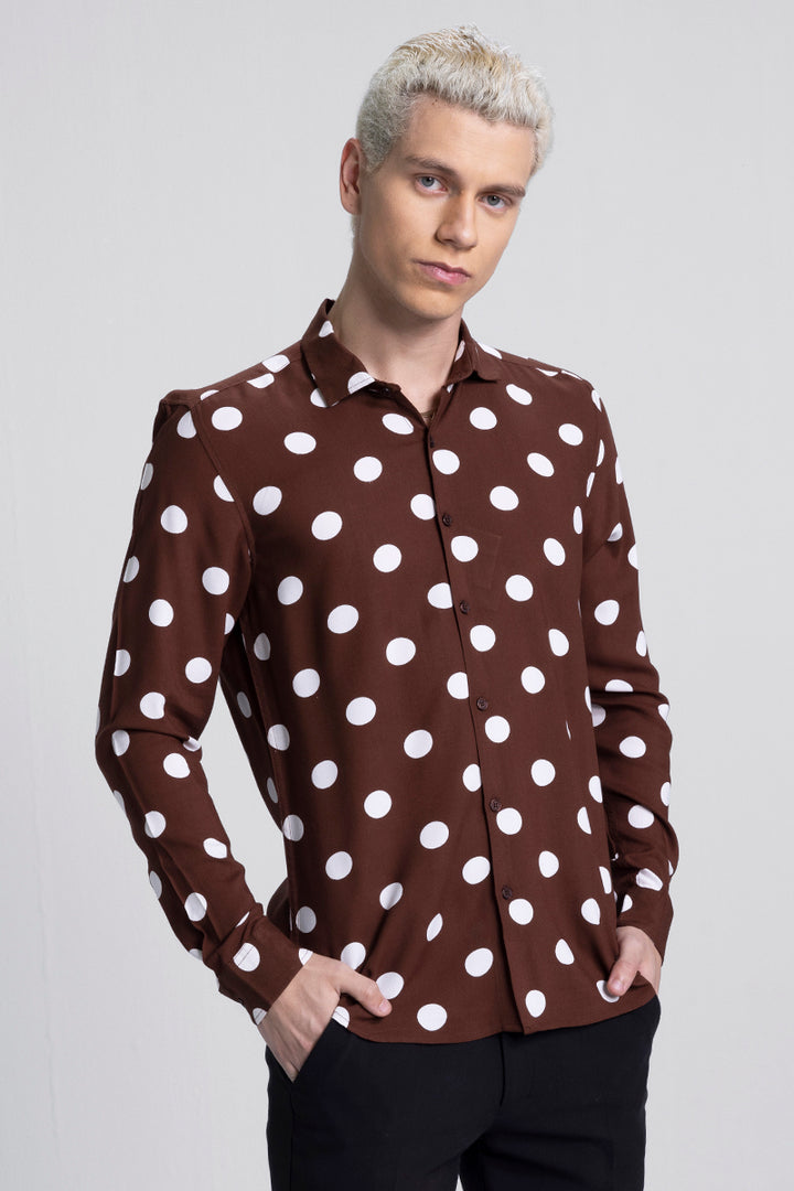 Flecks Brown Polka Dot