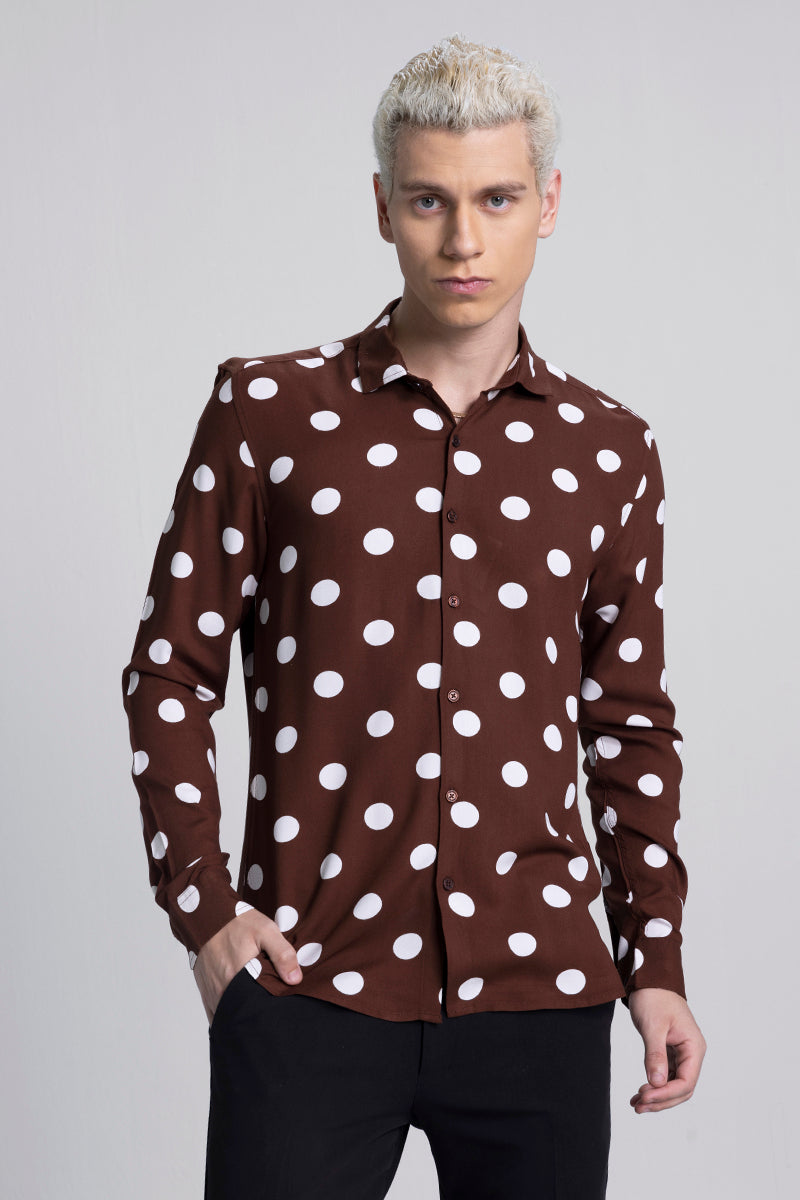 Flecks Brown Polka Dot