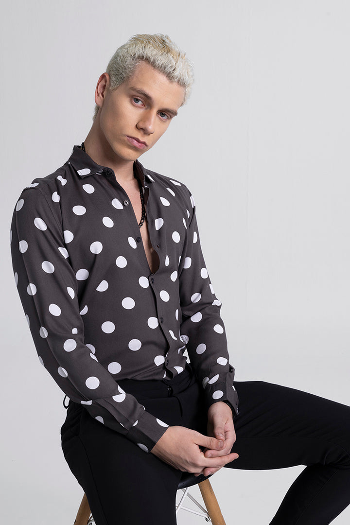 Flecks Grey Polka Dot