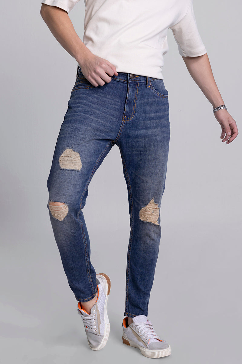 Jack Grunge Blue Skinny Jeans