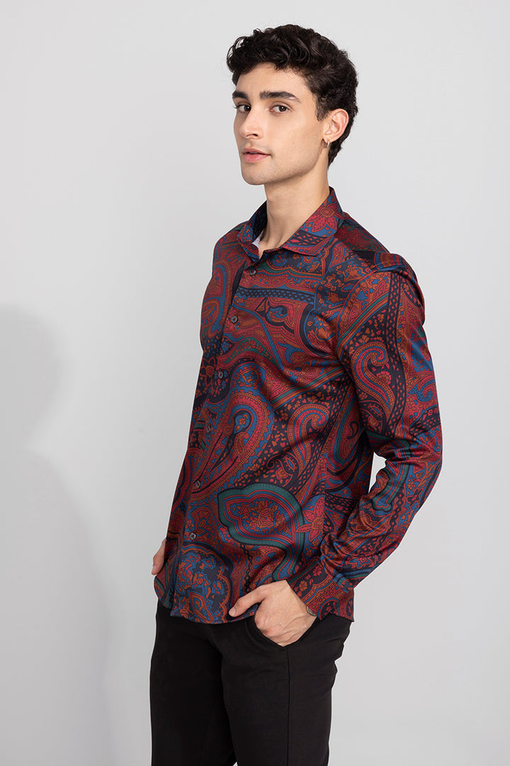 Ablaze Maroon Shirt