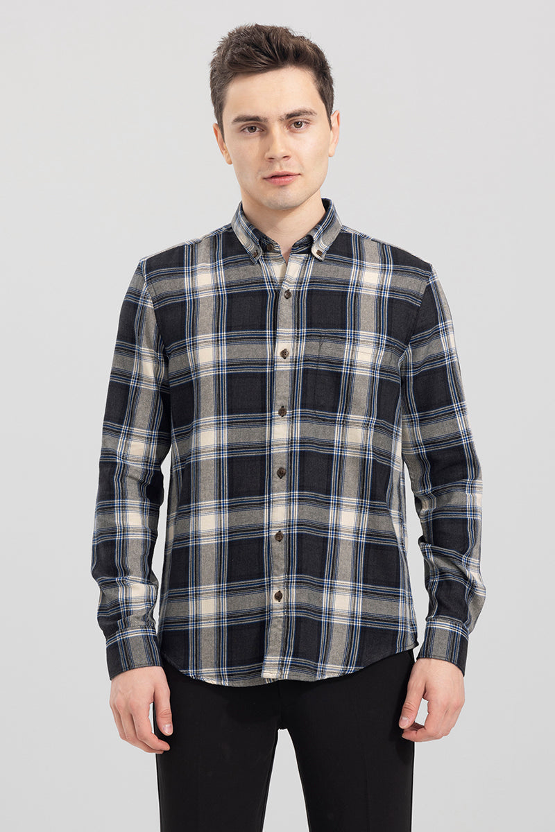 Window Pane Grey Checks Shirt