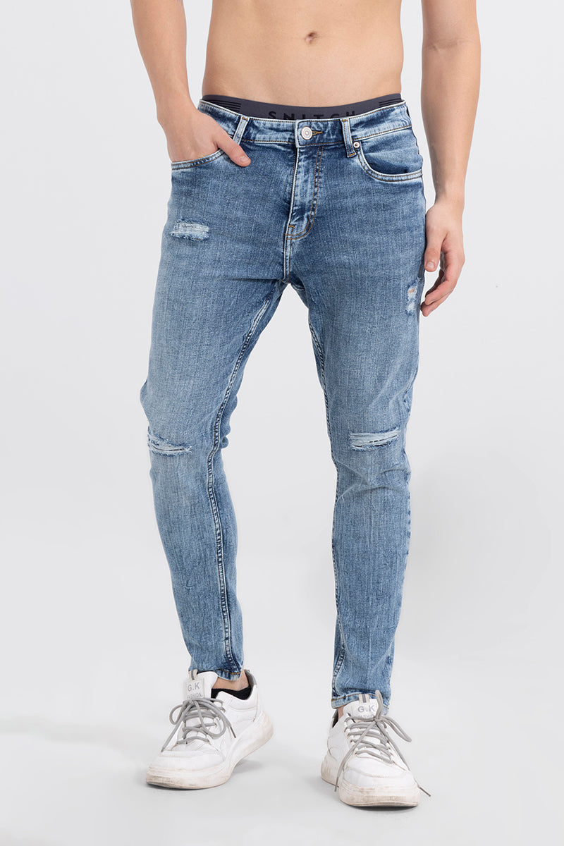 Xander Pebble Blue Skinny Jeans