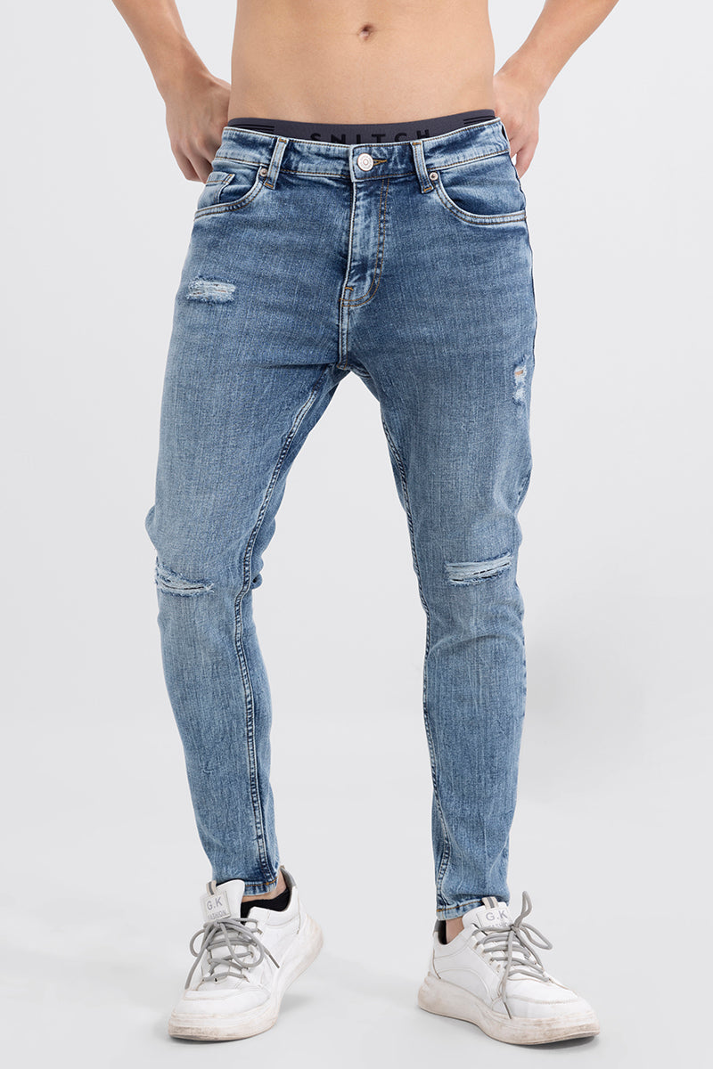 Xander Pebble Blue Skinny Jeans